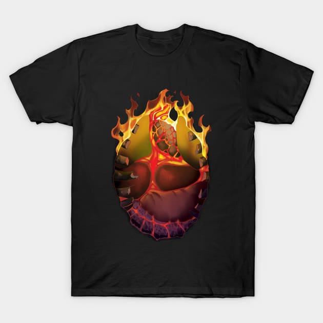 Fire Inside T-Shirt by Gatobob